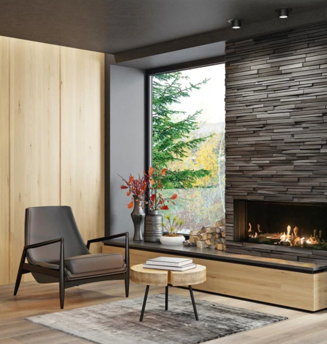 Sierra Flame Vienna Natural Gas  Direct Vent Linear Fireplace