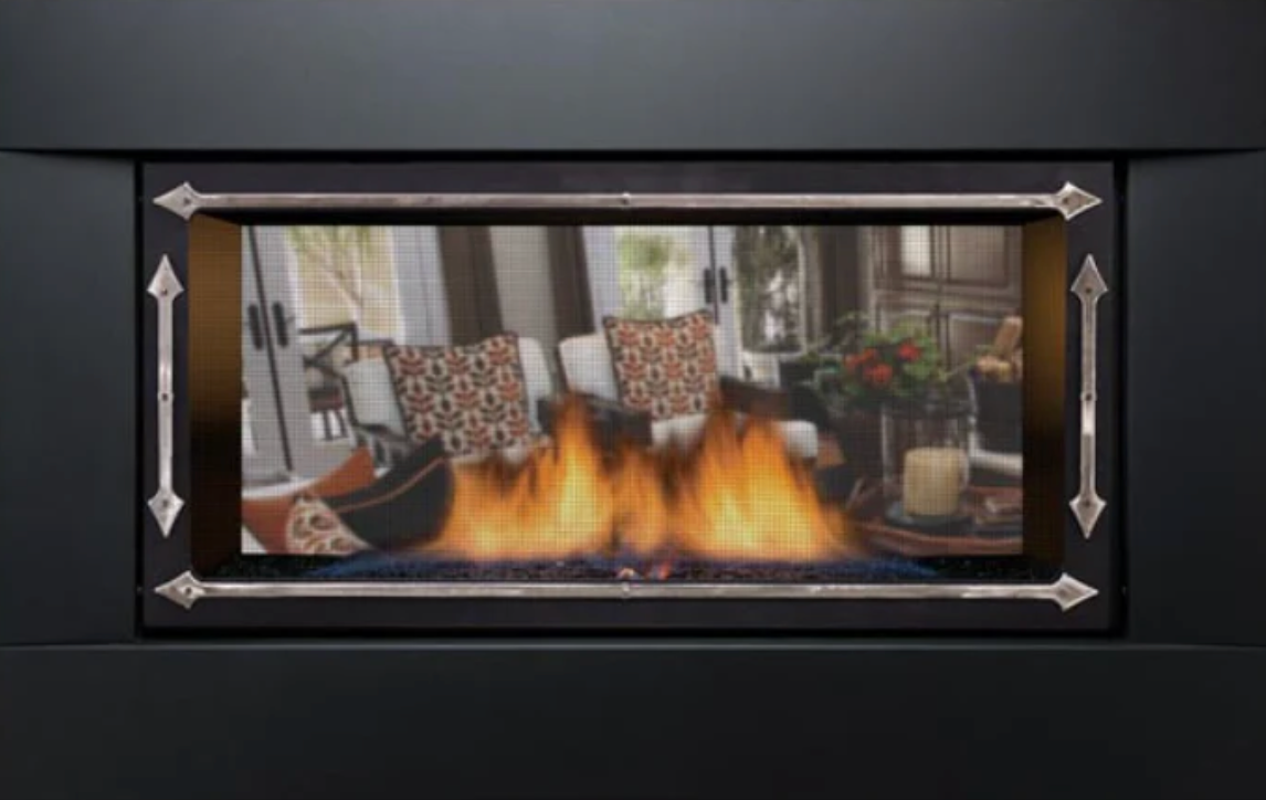 Sierra Flame 36&quot; Palisade Deluxe 2 Sided Natural Gas Fireplace