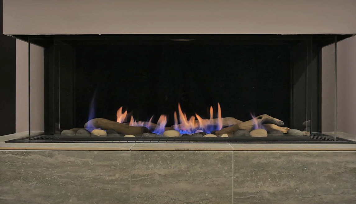 Sierra Flame Toscana 3 Sided Natural Gas Fireplace