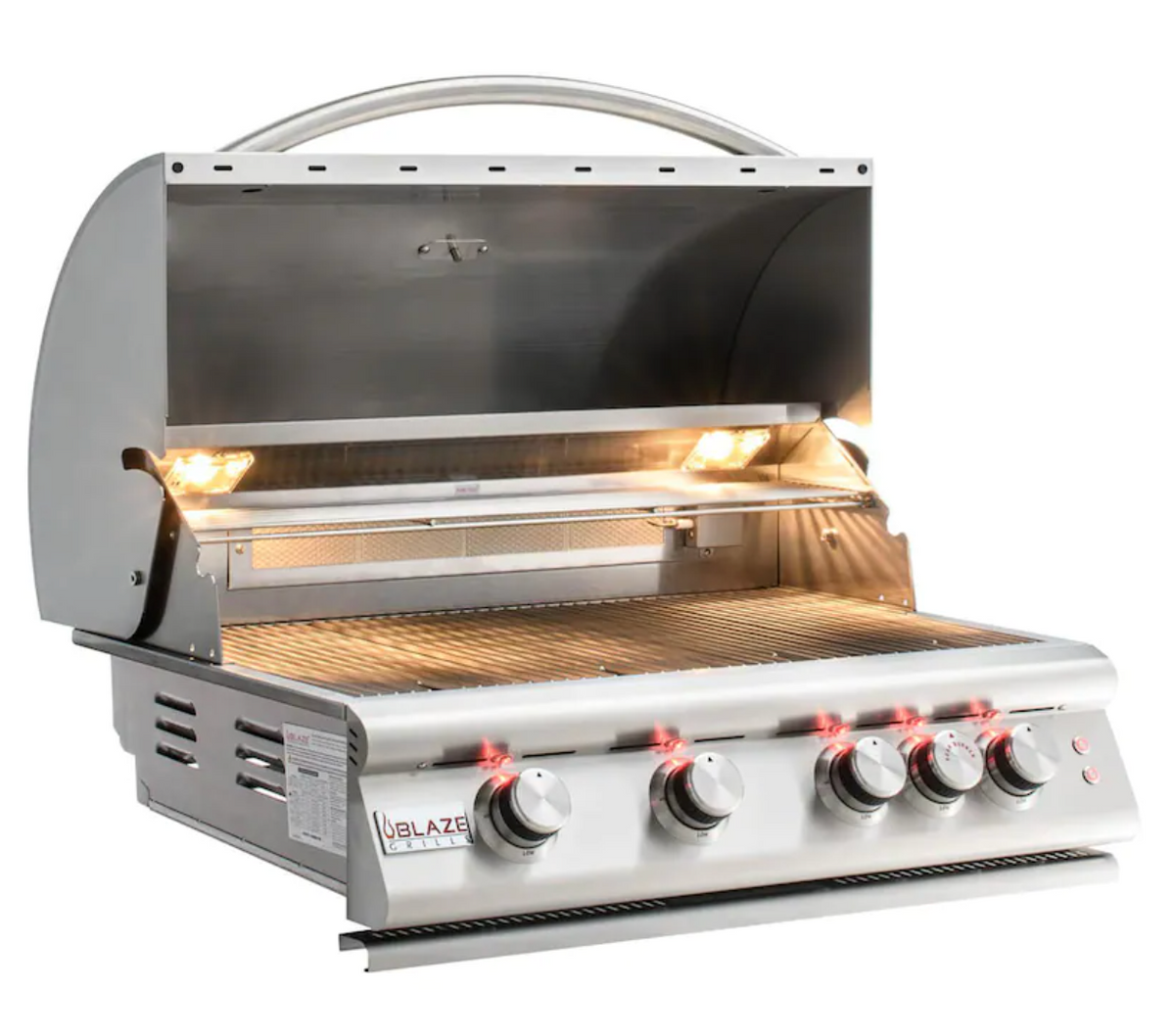 Blaze LTE 32&quot; 4-Burner Gas Grill With Rear Infrared Burner &amp; Grill Lights