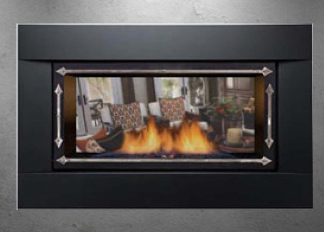 Sierra Flame 36&quot; Palisade 2 Sided Vent Propane Fireplace