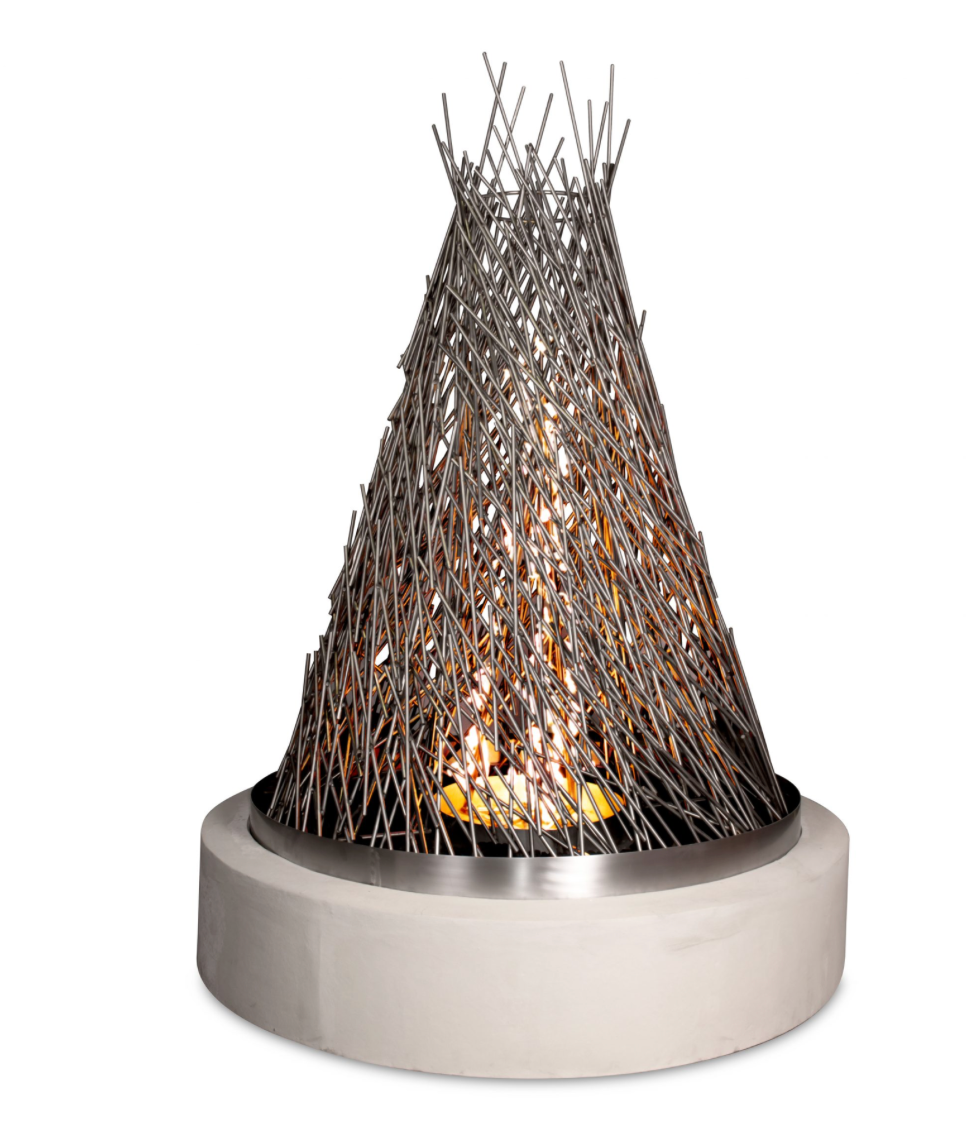 The Outdoor Plus 48&quot; Stainless Steel Haystack Fire Tower