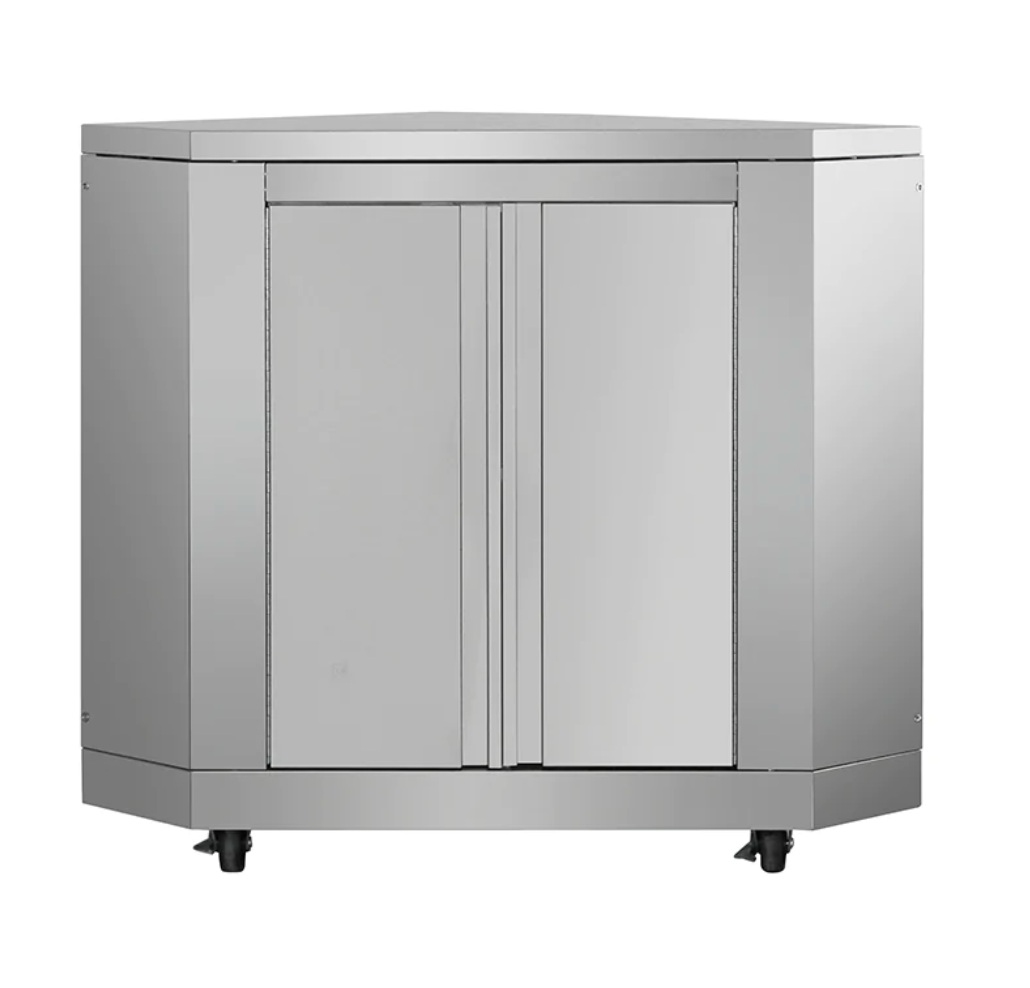 Thor Kitchen Outdoor Kitchen Corner Cabinet in Stainless Steel