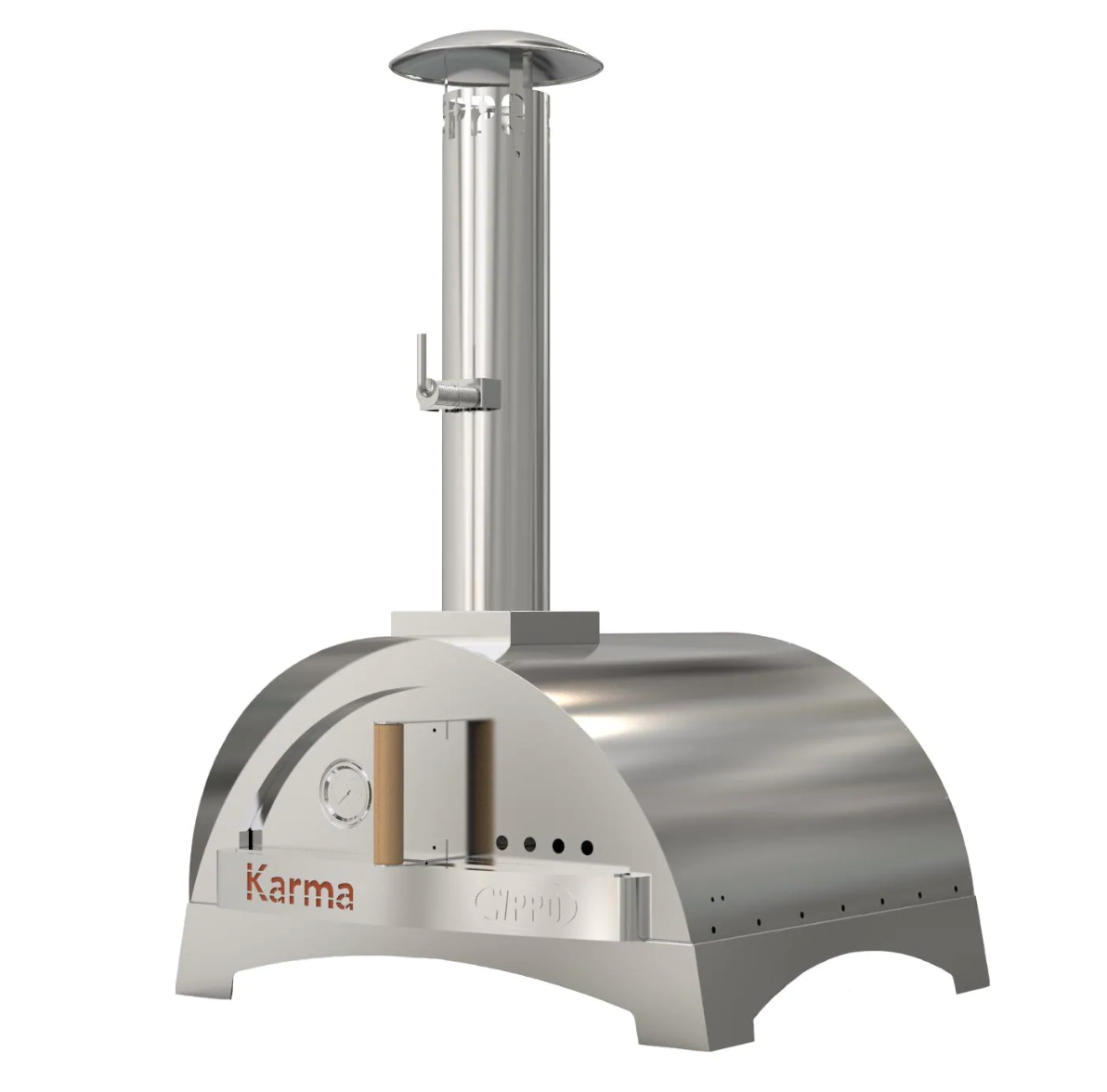 WPPO Karma 25&quot; Stainless Steel Wood Fired Pizza Oven