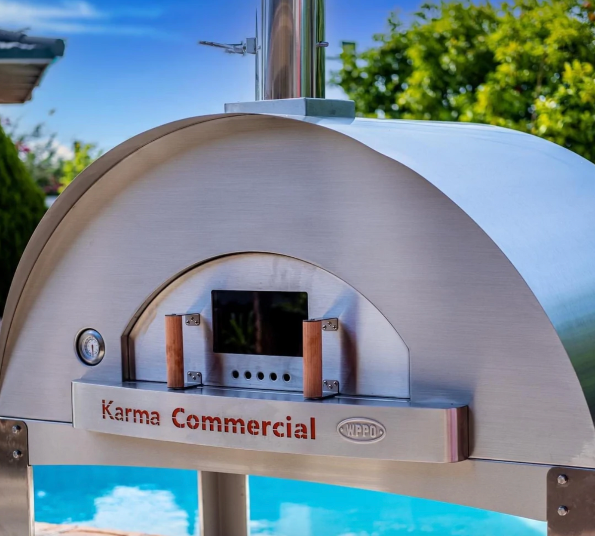 WPPO Karma 55&quot; Stainless Steel Commercial Wood Fired Oven