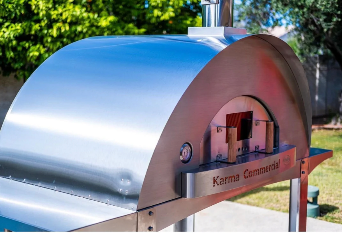 WPPO Karma 55&quot; Stainless Steel Commercial Wood Fired Oven