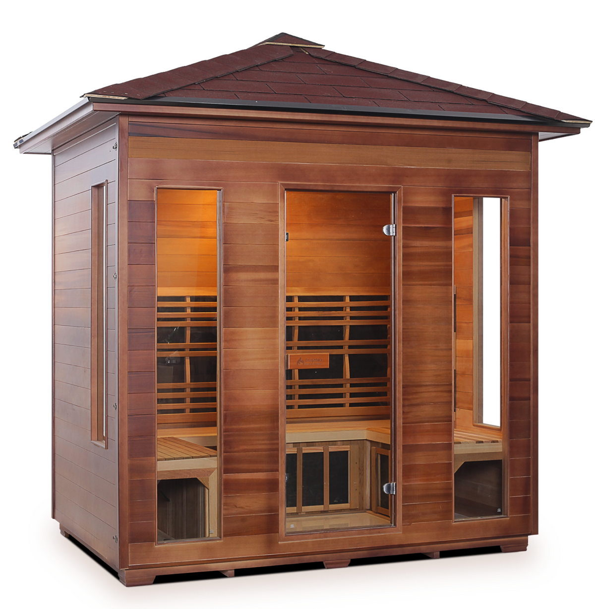 Enlighten Rustic 5 Person Indoor/Outdoor Infrared Sauna