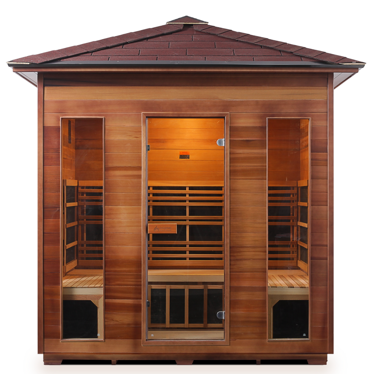 Enlighten Rustic 5 Person Indoor/Outdoor Infrared Sauna
