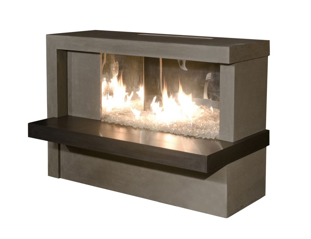American Fyre Designs 59&quot; Vented Manhattan Fireplace w/ Mirror Stainless Steel Liner