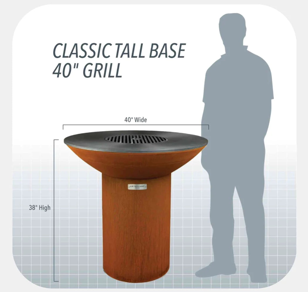 Arteflame Arteflame Classic 40&quot; Grill - Tall Round Base