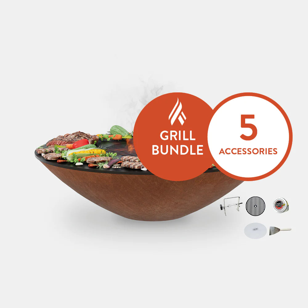 Arteflame Classic 40&quot; Grill And Home Chef Bundle With 5 Grilling Accessories.