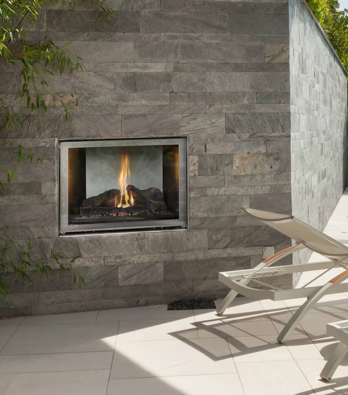 Montigo Divine Single Sided Ventless Outdoor Gas Fireplace