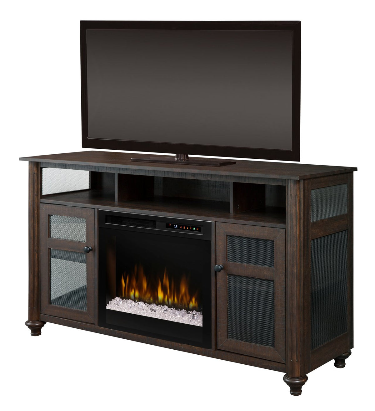 Dimplex Xavier Media Console Electric Fireplace With Logs